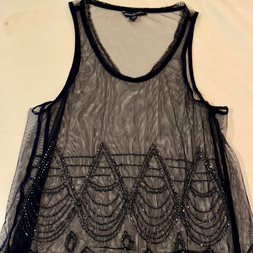 Mesh American Eagle Navy Tank Top